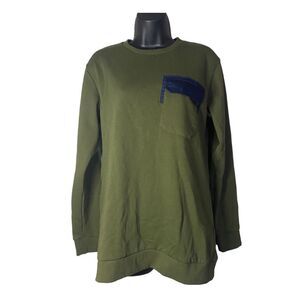 𝅺Men's Nomad Green Long Sleeve Pullover Sweater
